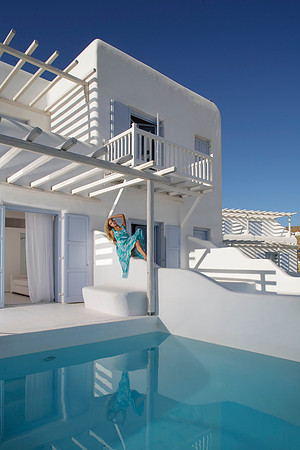 Private Pool Suite in the Mykonian Mare Resort