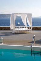 Pool of Mykonian Mare Resort with Lovebeds